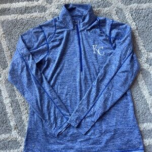 KC Blue Quarter-Zip Pullover